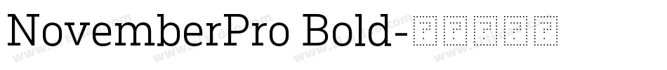 NovemberPro Bold字体转换